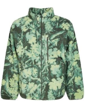The North Face Extreme Pile 2 Fz Floral-Print Jacket - Green