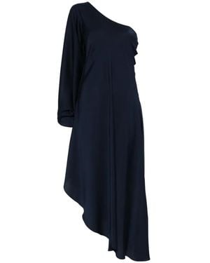 Silk95five Vestido Ritz De Una Sola Manga - Azul