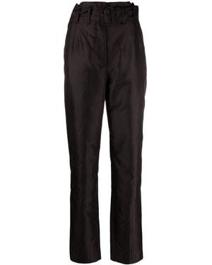 ROTATE BIRGER CHRISTENSEN High-Waist Belted Trousers - Black