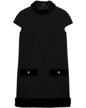 Prada Natté Mini Dress - Black