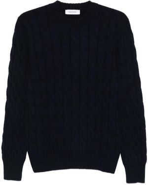 Gran Sasso Pull En Maille Torsadée - Bleu
