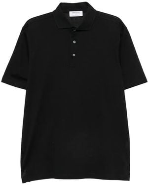 Gran Sasso Short-Sleeve Polo Shirt - Black