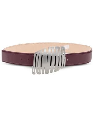 Jean Paul Gaultier Junior Buckle Straight Belt - Red