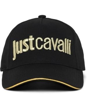 Just Cavalli Logo-Embroidered Baseball Cap - Black