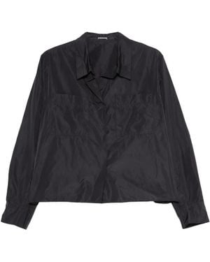 Susanne Bommer Patch-Pocket Long-Sleeve Shirt - Black