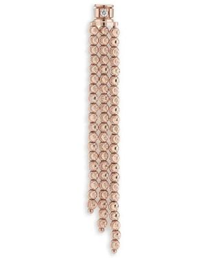Officina Bernardi Boucles D'Oreilles Pendantes Moon Serties De Diamants - Blanc