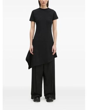 Vetements Asymmetric Pleated Dress - Black