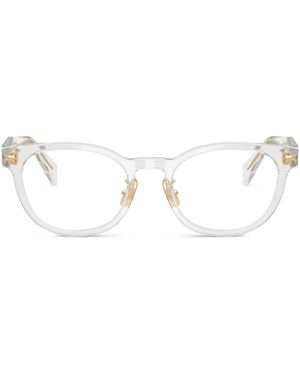 Prada Brille Mit Rundem Gestell - Grau
