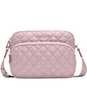 MZ Wallace Small Metro Camera Quilted Crossbody Bag - Pink