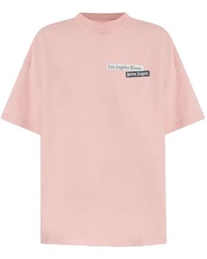 Palm Angels プリント Tシャツ - ピンク