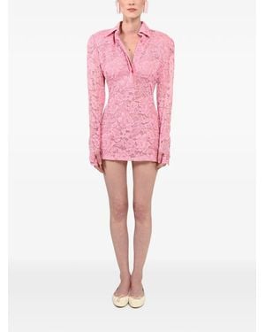 ROWEN ROSE Jurk Met Lange Mouwen - Roze
