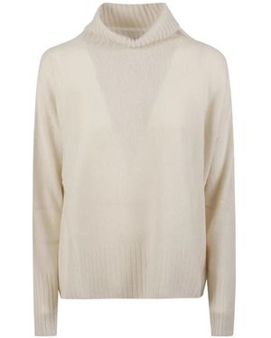 Edoardo Gallorini Ribbed-Trim Cashmere Jumper - White