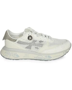 Premiata Sneakers Mit Mesh-Einsätzen - Weiß