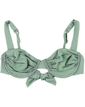 BELAMER Top Bikini Aless Con Ruches - Verde