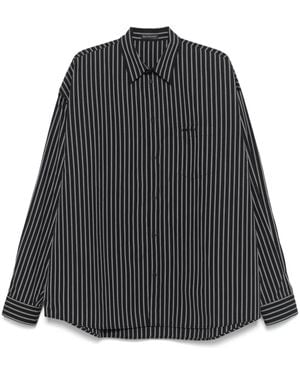 Balenciaga Striped Shirt - Black