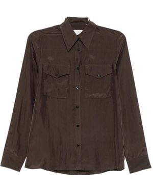 Xacus Flap-Pocket Shirt - Brown