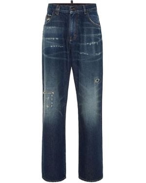 Philipp Plein 5-Pocket Beach Boy Fit Jeans - Blue