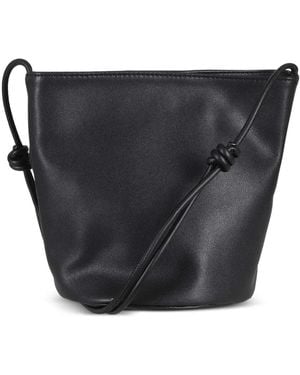 LA PISCINE Knot Detail Shoulder Bag - Black