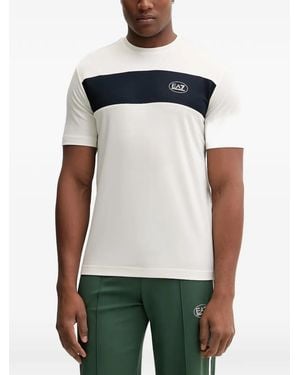 EA7 Camiseta Con Parche Del Logo - Blanco