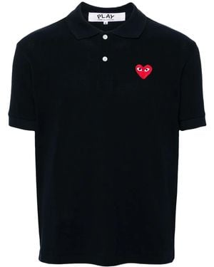 Comme des Garçons Cotton Polo Shirt - Black
