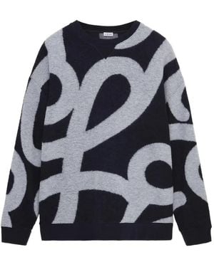 Loewe Sudadera Con Aplique Del Logo - Azul