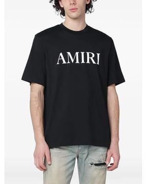 Amiri Rubberised-Logo T-Shirt - Black