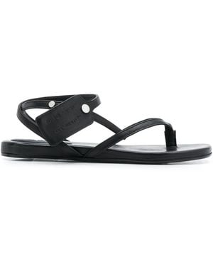 Off-White c/o Virgil Abloh Strappy Flat Sandals - Black