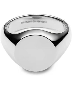 Daniel Wellington Polished Signet Ring - Grey