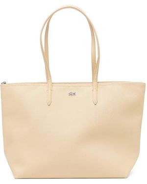 Lacoste Zipped Tote Bag - Natural