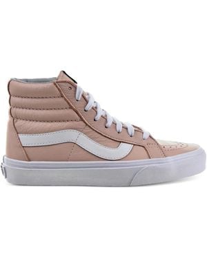 Vans Sk8-Hi Leather Sneakers - Brown