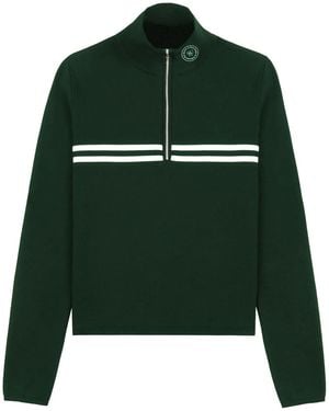 Sporty & Rich Minimal ジップ スウェットシャツ - グリーン