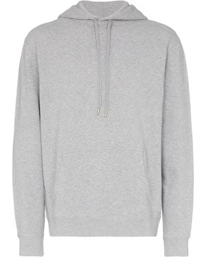 Sunspel Overhead Loopback Hoodie - Gray