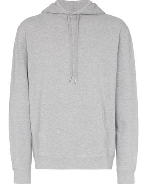 Sunspel Overhead Loopback Hoodie - Grey