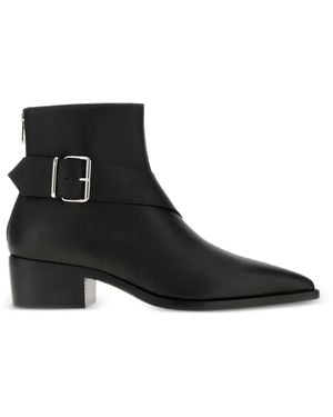 McQueen Heron Biker Boots - Black