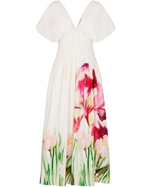 Nicholas Sonya Midi Dress - White