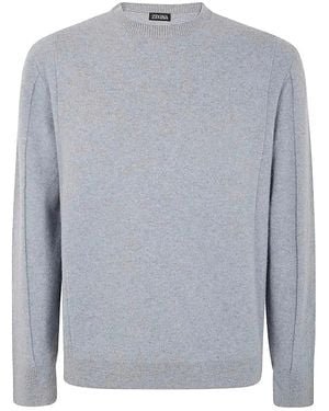 ZEGNA Sweater Met Ronde Hals - Grijs