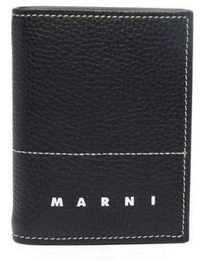 Marni Calf Leather はめ込め Stitched Bifold W