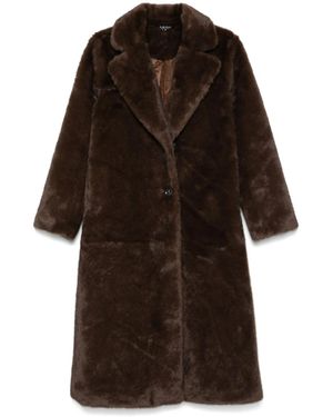 Ralph Lauren Faux-Fur Coat - Brown