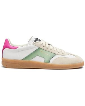 Santoni Oly Lace-Up Trainers - White