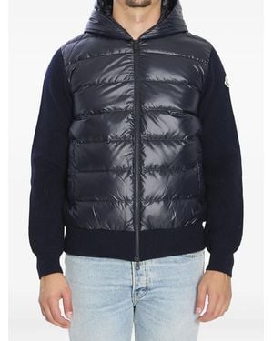 Moncler Logo-Patch Padded Jacket - Blue