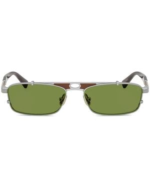 Brunello Cucinelli Rectangle-Frame Sunglasses - Green