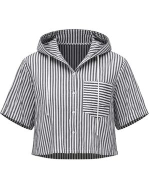 Osklen Striped-Pattern Shirt - Grey