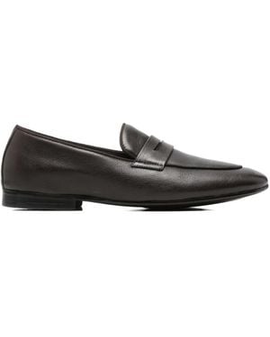 Alberto Gozzi Mocassins En Cuir À Entaille Penny - Brown