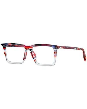 Theo Eyewear Brille Mit Eckigem Gestell - Rot