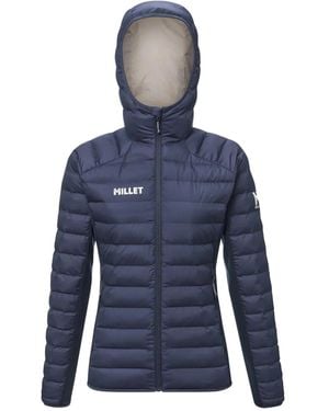 Pascal Millet Zip-Up Hooded Puffer Jacket - Blue