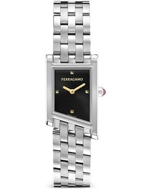 Ferragamo Asymetrique 22Mm Watch - White