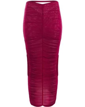 Mugler Jupe ペンシルスカート - レッド