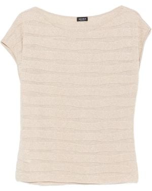 Neera Ribbed Top - Natural
