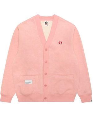 Aape By A Bathing Ape Geknöpfter Cardigan Mit Herz-Motiv - Pink