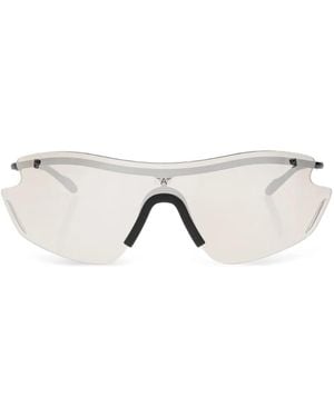 EA7 Rimless Geometric-Frame Sunglasses - Natural